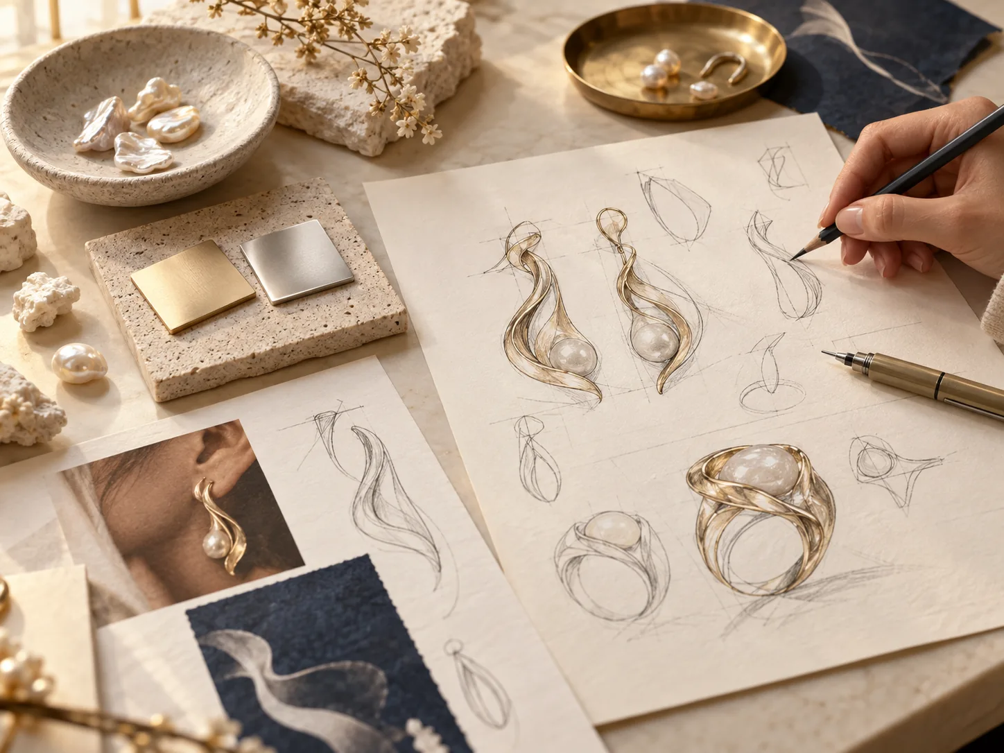 Jewelry design development concept